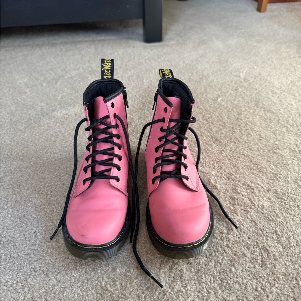 Dr. Martens Pink Acid Women's Boots.